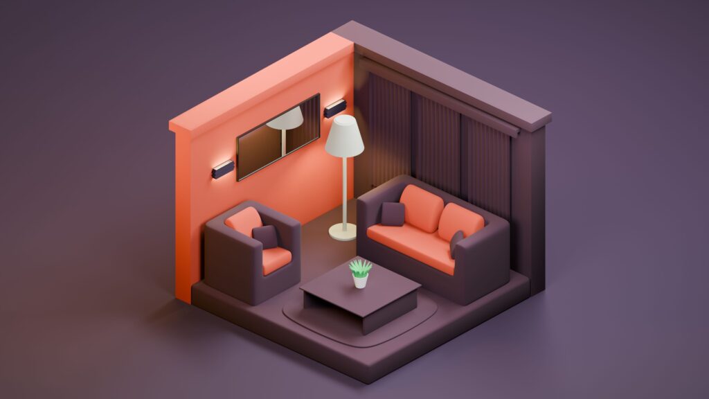 Furniture Layout interior design concept by SS Interior Lab